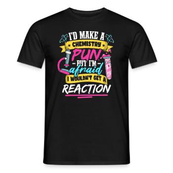 Je ferais une blague de chimiste en chimie - T-shirt homme - noir - Devant - AI Model Male 178 light (178cm)