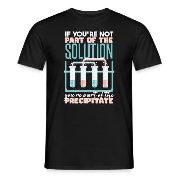 Dicton amoureux de la chimie - T-shirt homme - noir - Devant - AI Model Male 178 light (178cm)