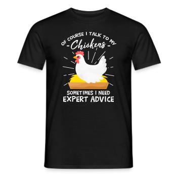 Drôle d’élevage poussins poulailler poulet - T-shirt homme - noir - Devant - AI Model Male 178 light (178cm)