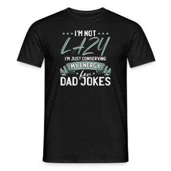 Lustige Papa-Witze Vatertag Papa Humor - Männer T-Shirt - Schwarz - Vorne - AI Model Male 178 light (178cm)