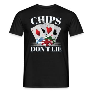Les jetons ne mentent pas - T-shirt homme - noir - Devant - AI Model Male 178 light (178cm)