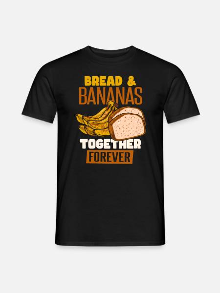Bread & Bananas - Men's T-Shirt - black