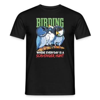 Lustiger Vogelbeobachtungshumor - Männer T-Shirt - Schwarz - Vorne - AI Model Male 178 light (178cm)
