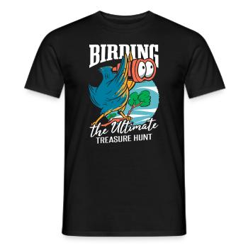 Lustige Vogelbeobachtung Vogelbeobachtung Vogelbeobachter - Männer T-Shirt - Schwarz - Vorne - AI Model Male 178 light (178cm)