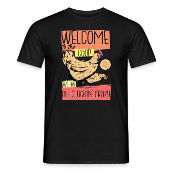 Willkommen im Coop - Männer T-Shirt - Schwarz - Vorne - AI Model Male 178 light (178cm)
