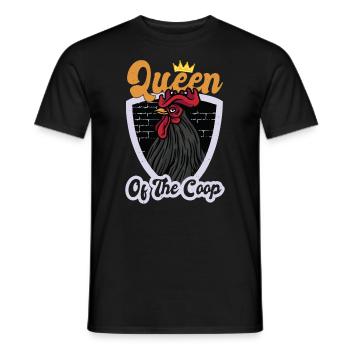 Queen Of The Coop - Men's T-Shirt - black - Front - AI Model Male 178 light (178cm)