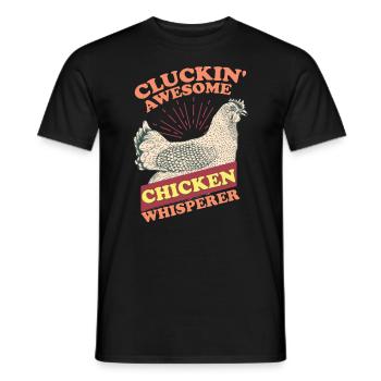 Chuchoteur de poulet - T-shirt homme - noir - Devant - AI Model Male 178 light (178cm)