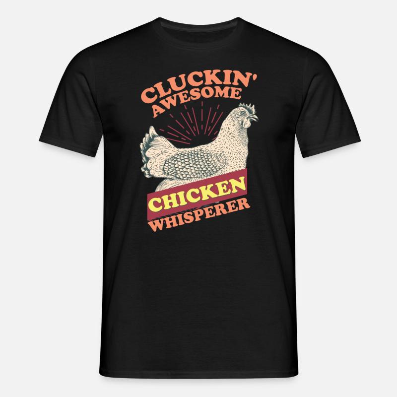 Hühnerflüsterer - Männer T-Shirt - Schwarz