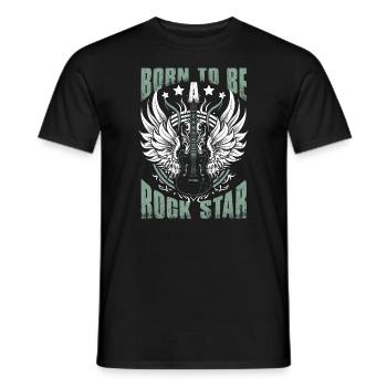 Electric Guitar | Guitar Player - Men's T-Shirt - black - Front - AI Model Male 178 light (178cm)