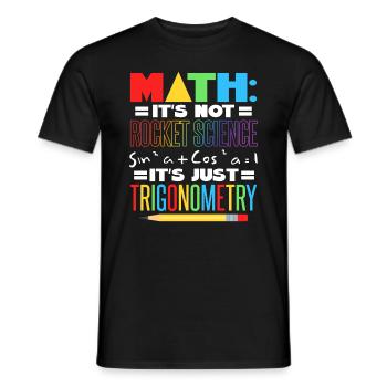 Math Teacher - Men's T-Shirt - black - Front - AI Model Male 178 light (178cm)