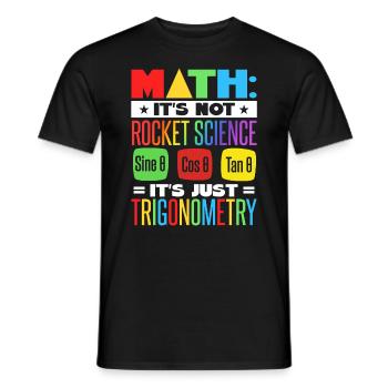Math Teacher - Men's T-Shirt - black - Front - AI Model Male 178 light (178cm)