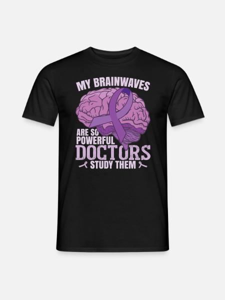 My Brainwaves Are So Powerful - Men's T-Shirt - black