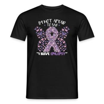 Ich habe Epilepsie - Männer T-Shirt - Schwarz - Vorne - AI Model Male 178 light (178cm)