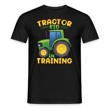 Tractor Kid In Training - Men's T-Shirt - black - Front - AI Model Male 178 light (178cm)
