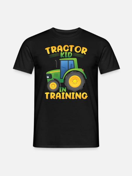 Tractor Kid In Training - Men's T-Shirt - black