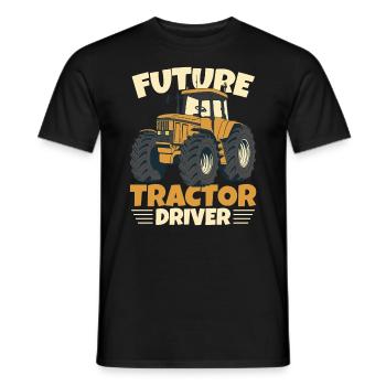 Futur conducteur de tracteur - T-shirt homme - noir - Devant - AI Model Male 178 light (178cm)