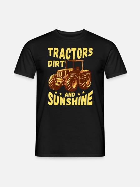 Tractor Dirt And Sunshine - Men's T-Shirt - black