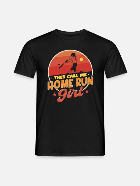 Home Run Mädchen - Männer T-Shirt - Schwarz