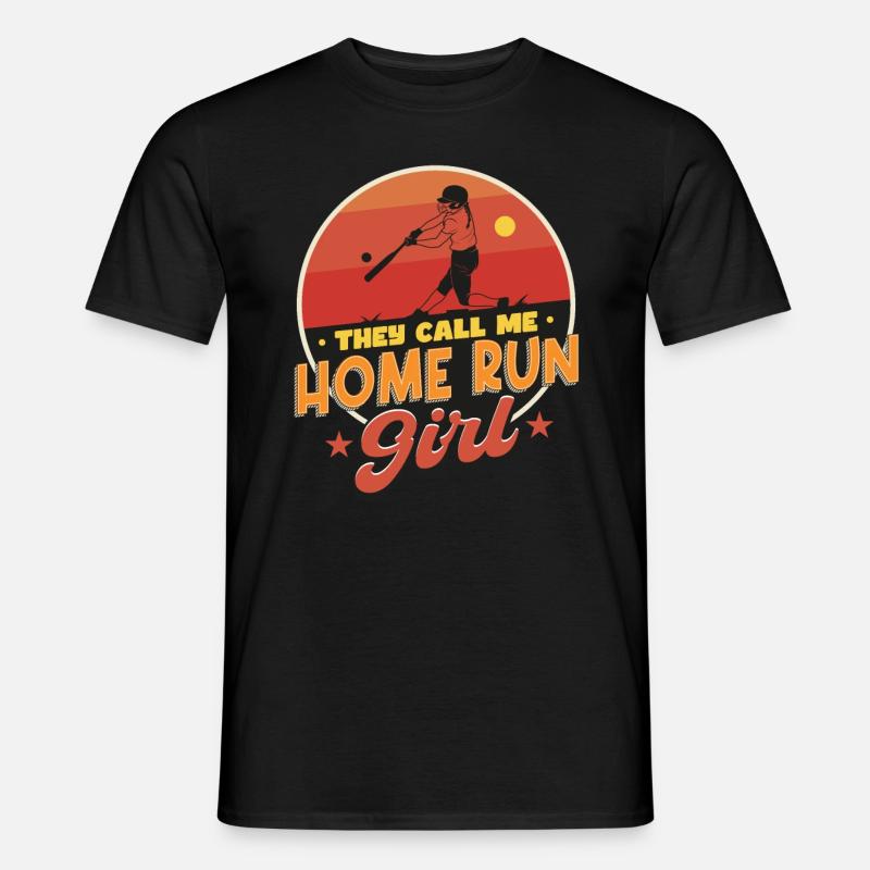 Home Run Mädchen - Männer T-Shirt - Schwarz