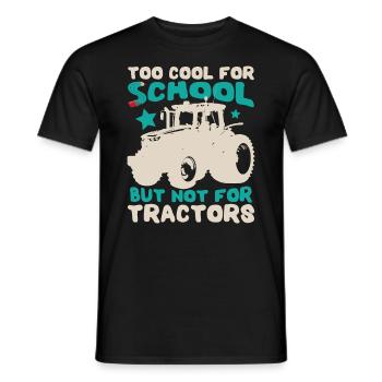 Kids Tractor Farming - Men's T-Shirt - black - Front - AI Model Male 178 light (178cm)
