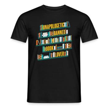 Unapologetic Verbotener Buchliebhaber - Männer T-Shirt - Schwarz - Vorne - AI Model Male 178 light (178cm)