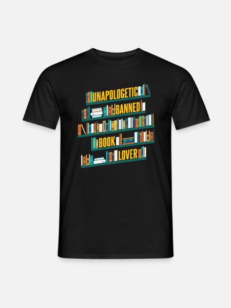 Unapologetic Banned Book Lover - Men's T-Shirt - black