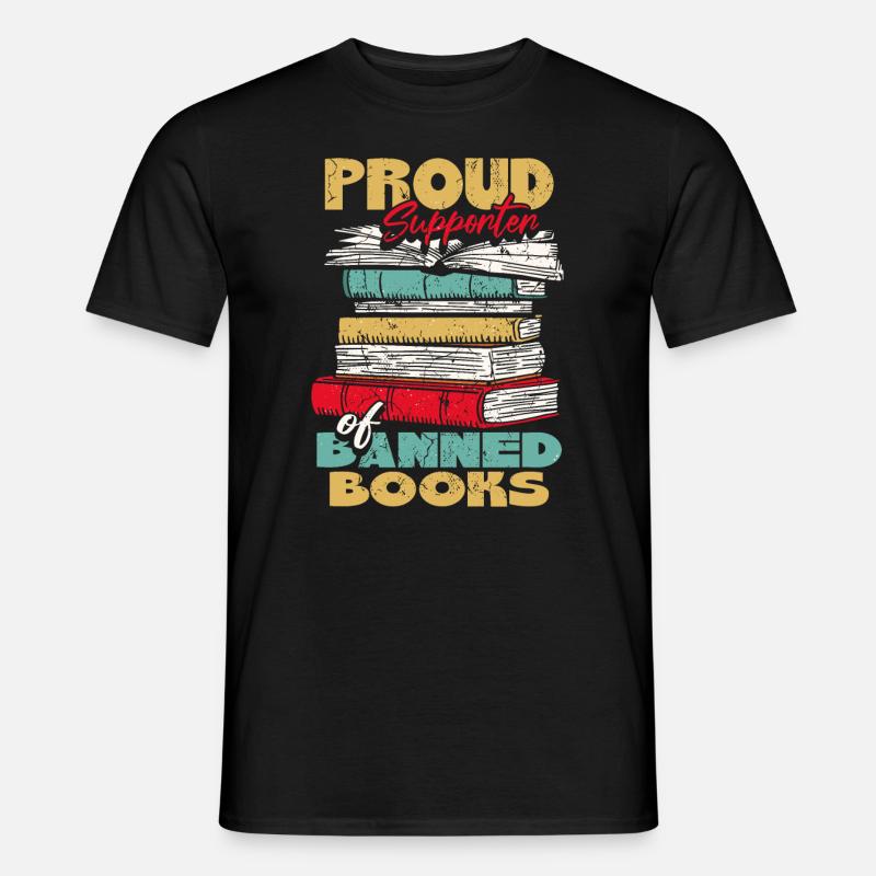 Fier partisan des livres interdits - T-shirt homme - noir