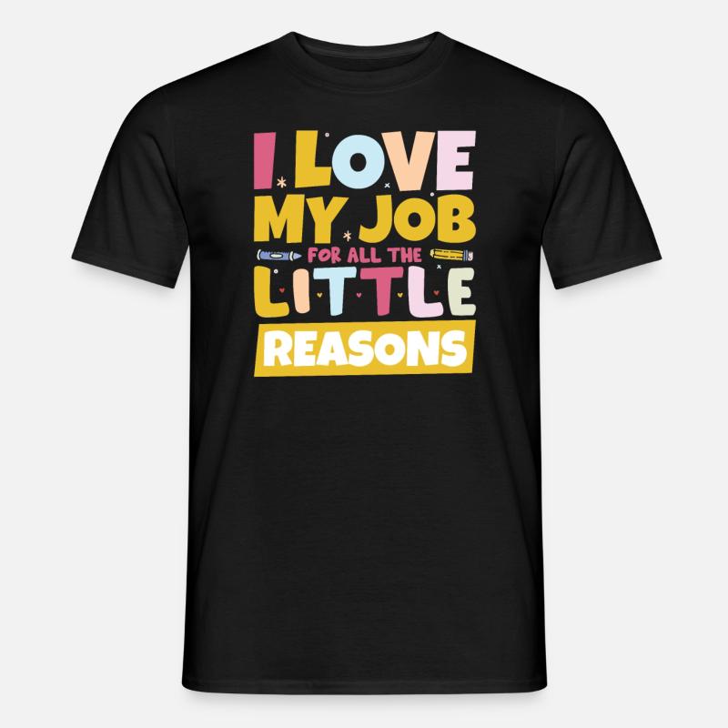Kindergarten Lehramt Schule Vorschule - Männer T-Shirt - Schwarz
