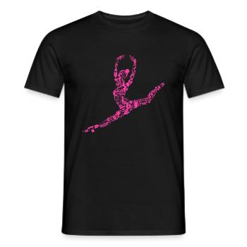 Gymnastik - Männer T-Shirt - Schwarz - Vorne - AI Model Male 178 light (178cm)
