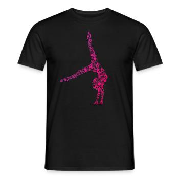 Rhythmische Sportgymnastik - Männer T-Shirt - Schwarz - Vorne - AI Model Male 178 light (178cm)