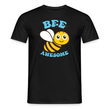Biene Genial - Männer T-Shirt - Schwarz - Vorne - AI Model Male 178 light (178cm)