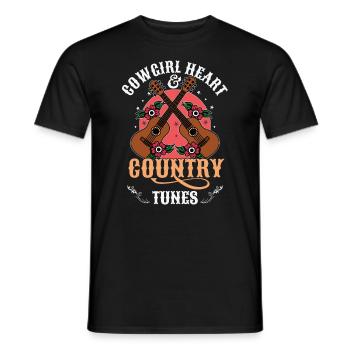 Liebhaber der Country-Musik - Männer T-Shirt - Schwarz - Vorne - AI Model Male 178 light (178cm)