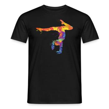 Rhythmische Sportgymnastik - Männer T-Shirt - Schwarz - Vorne - AI Model Male 178 light (178cm)