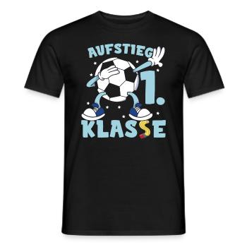 Aufstieg 1. Klasse Grundschule Schulkind - Männer T-Shirt - Schwarz - Vorne - AI Model Male 178 light (178cm)