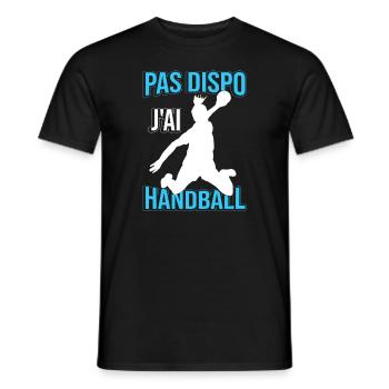 Handball Femmes Dicton - T-shirt homme - noir - Devant - AI Model Male 178 light (178cm)