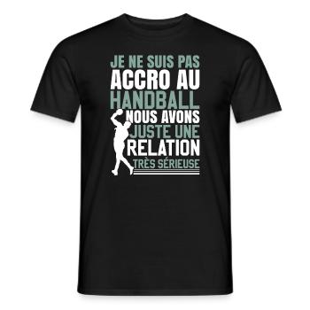 Joueur de handball - T-shirt homme - noir - Devant - AI Model Male 178 light (178cm)