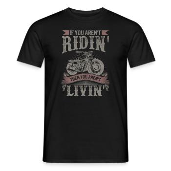 Biker Design Motorcycle - Men's T-Shirt - black - Front - AI Model Male 178 light (178cm)