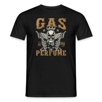Le gaz est mon parfum - T-shirt homme - noir - Devant - AI Model Male 178 light (178cm)