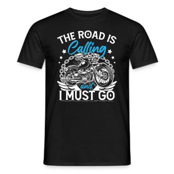 Motorcycle Lover Motorbike Rider - Men's T-Shirt - black - Front - AI Model Male 178 light (178cm)