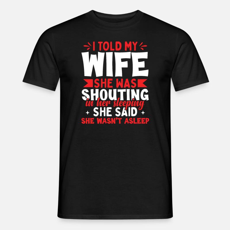 Ehemann Ehefrau Witz Lustig - Männer T-Shirt - Schwarz