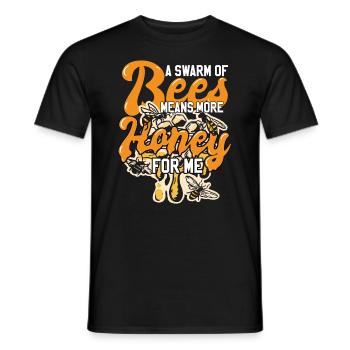 Lustiger Imker-Humor - Männer T-Shirt - Schwarz - Vorne - AI Model Male 178 light (178cm)