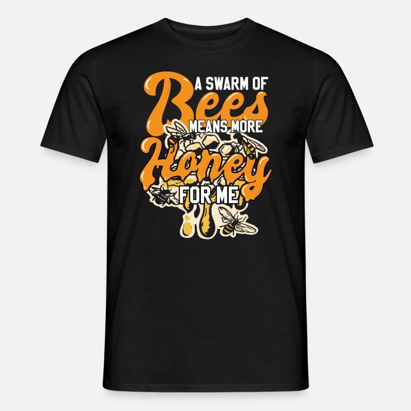 Lustiger Imker-Humor - Männer T-Shirt - Schwarz