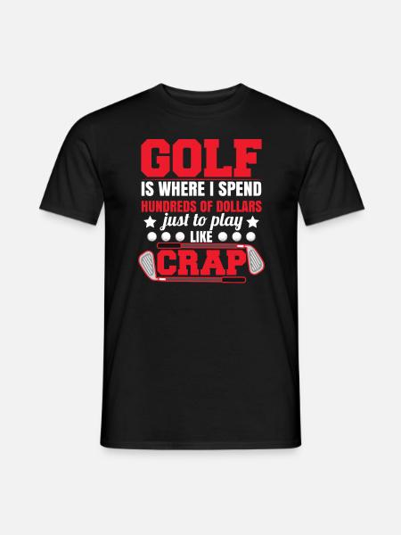 Golf Love Golfer - Men's T-Shirt - black