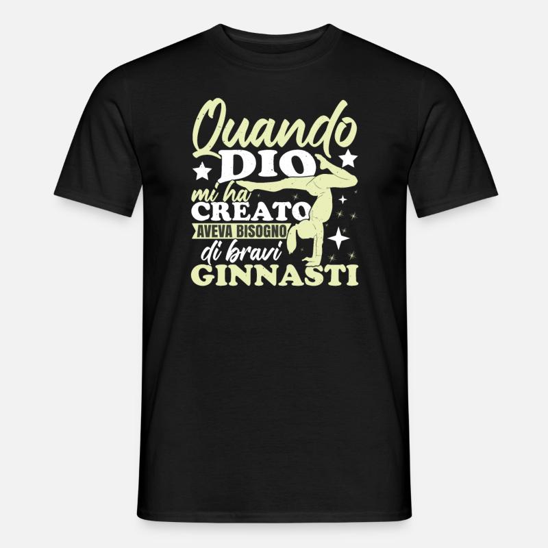 Ginnasta Ginnastica Ritmica Ginnastica Artistica - T-shirt uomo - nero