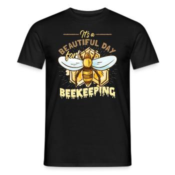 Apiculture Nid d’abeilles Ruche d’abeilles - T-shirt homme - noir - Devant - AI Model Male 178 light (178cm)