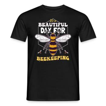 Imkerei Zitat Frauen - Männer T-Shirt - Schwarz - Vorne - AI Model Male 178 light (178cm)