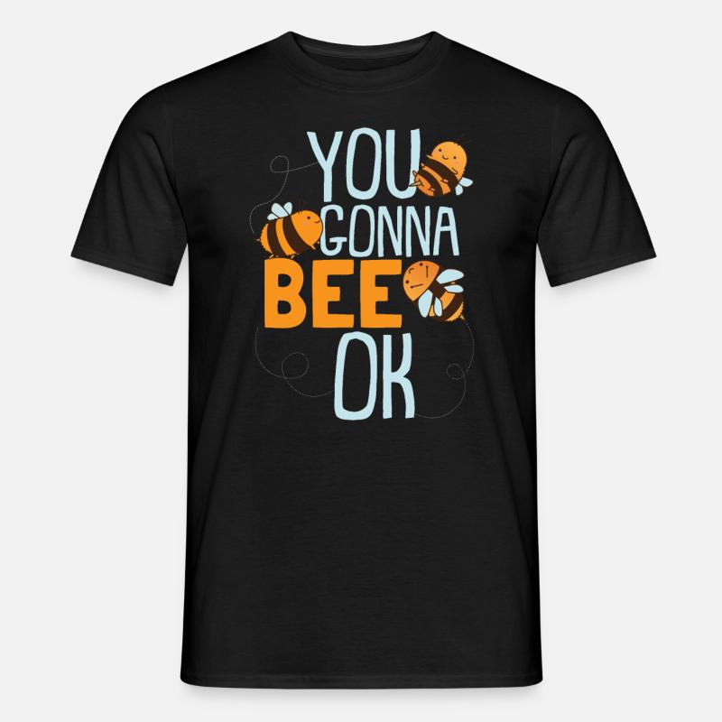 Du gehst zu Bee Ok - Männer T-Shirt - Schwarz
