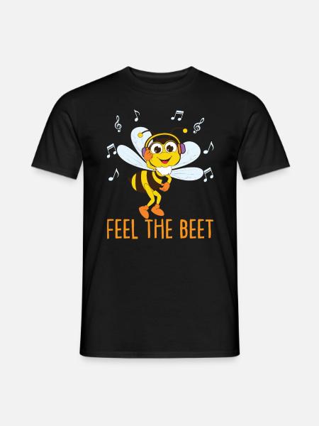 Music Bee Lover - Men's T-Shirt - black