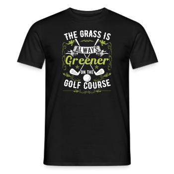 Funny Golf Course Quote Golfer Golfing - Men's T-Shirt - black - Front - AI Model Male 178 light (178cm)