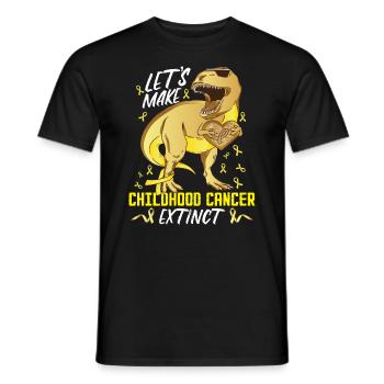 Lasst uns Krebs im Kindesalter ausrotten lassen - Männer T-Shirt - Schwarz - Vorne - AI Model Male 178 light (178cm)